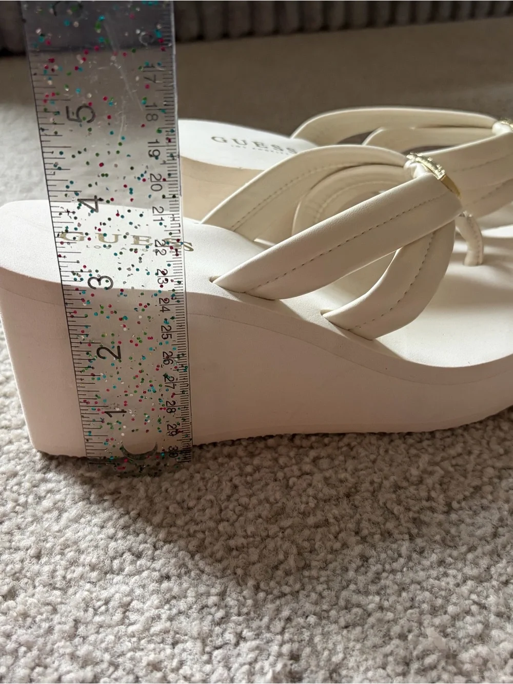 Guess platform thong